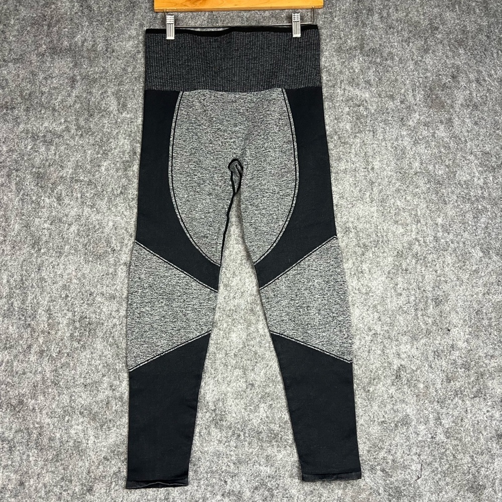 Thirdlove Black Grey Seamless High Waist Leggings Size L Athletic Workout Yoga